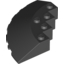 Набор LEGO Brick Round Corner 6 x 6 with 33В° EdgeSlope and Facet Cutout, Черный