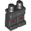 Набор LEGO Legs and Hips with Sith Trooper Armour and Silver and Dark Red Knee-Pads Print, Черный