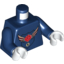 Набор LEGO Torso MBA Level 4 Logo Print / Dark Blue Arms / White Hands, Темно-синий