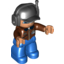 Набор LEGO ADULT FIGURE W/HEADSET, Красно-коричневый