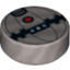 Набор LEGO Tile Round 1 x 1 with Thermal Detonator Print , Flat Silver