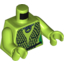 Набор LEGO Torso Black Mesh Wrap Print / Lime Arms / Lime Hands [Oola 9516], Лайм