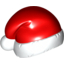 Набор LEGO Minifig Santa Hat with Red Top Print, Белый