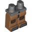 Набор LEGO Legs and Dark Bluish Gray Hips with Reddish Brown Kneepads Print, Medium Dark Flesh