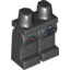Набор LEGO Legs and Hips with Robot Armour with Silver and Red Print, Черный