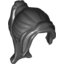 Набор LEGO Minifig Hair Ponytail Long with Side Bangs, Черный