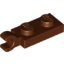Набор LEGO Plate Special 1 x 2 with Clip Horizontal on End, Красно-коричневый