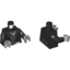 Набор LEGO Torso Tailcoat and Vest Formal, White Shirt and Gray Bow Tie Print / Black Arms / Light Bluish Gray Hands, Черный