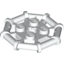 Набор LEGO Plate Special 2 x 2 with Bar Frame Octagonal, Reinforced, Completely Round Studs, Белый