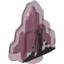 Набор LEGO Rock Stepped with Black Zombie Print, Trans-Dark Pink