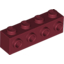 Набор LEGO Brick Special 1 x 4 with 4 Studs on One Side, Темно-красный