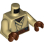 Набор LEGO Torso SW Jedi Robe, Reddish Brown Undershirt and Belt Print (SW Agen Kolar) / Tan Arms / Reddish Brown Hands, Tan