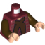 Набор LEGO Torso SW Chancellor Palpatine, Horizontal Trim Print / Dark Brown Arms / Light Flesh Hands, Темно-красный