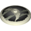 Набор LEGO Dish 4 x 4 Inverted [Radar] with Crescent Moon and Clouds Print [9468], Glow in Dark White