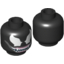 Набор LEGO Minifigure Head - Venom Face Print [Hollow Stud], Черный