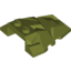 Набор LEGO Wedge 4 x 4 Fractured Polygon Top, Оливковый