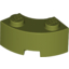 Набор LEGO Brick, Round Corner 2 x 2 Macaroni with Stud Notch and Reinforced Underside (New Style), Оливковый