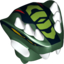 Набор LEGO Minifig Head Modified Snake with Horns and Lime Scales Print (Acidicus), Темно-зеленый
