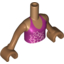 Набор LEGO Torso Friends Magenta Top with Floral Print, Medium Dark Flesh Arms with Hands, Medium Dark Flesh