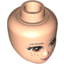 Набор LEGO Minifig Head Modified Friends with Light Brown Eyes, Freckles, Pink Lips and Closed Mouth Print, Light Flesh