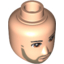 Набор LEGO Minifig Head Modified Friends Male with Light Brown Eyes, Light Brown Beard and Closed Mouth Print, Light Flesh