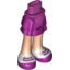 Набор LEGO Friends Hips and Legs, Layered Skirt, Light Flesh Legs and Magenta Shoes Print, Пурпурный