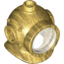 Набор LEGO Minifig Helmet Underwater Deep Diver with Trans-Clear Glass, Pearl Gold