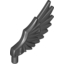 Набор LEGO Minifig Feathered Wing, Черный