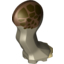 Набор LEGO Dino Leg Small (Front) Triceratops with Pin, Tan Nails and Reddish Brown and Dark Brown Print - Right, Dark Tan
