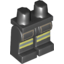 Набор LEGO Legs and Hips with Yellow Reflective Stripe Print, Черный