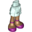 Набор LEGO Friends Hips and Legs, Layered Skirt, Medium Dark Flesh Legs and Magenta Shoes Print, Light Aqua