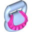 Набор LEGO Friends Accessories Bag Round with Dark Pink Ruffle, Bright Light Blue