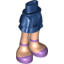 Набор LEGO Friends Hips and Legs, Layered Skirt, Light Flesh Legs and Lavender Shoes, Темно-синий