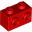 Набор LEGO Brick Special 1 x 2 with Studs on 1 Side, Красный