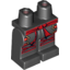 Набор LEGO Legs and Hips with Red Sash, Gold Buckles and Red Knee Wrapping Print, Черный