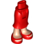 Набор LEGO Friends Hips and Long Skirt, Light Flesh Legs and Red Shoes Print, Красный