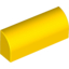 Набор LEGO Brick 1 x 4 x 1 1/3 No Studs, Curved Top, with Raised Inside Support, Желтый