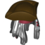 Набор LEGO Minifig Hair with Hat, Dreadlocks with Beads, Dark Red Bandana Print and Tricorne, Черный