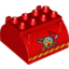 Набор LEGO TANK TOP 4X4X2, DEC. FIRE, Красный