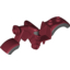 Набор LEGO Motorcycle Fairing, Vintage with Dark Bluish Gray Trim, Темно-красный