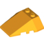 Набор LEGO Wedge 4 x 4 Triple with Stud Notches, Bright Light Orange