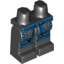 Набор LEGO Legs and Hips with Blue Sash, Silver Buckles and Blue Knee Wrapping Print, Черный