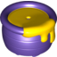 Набор LEGO Duplo Utensil Honey Pot with Base, Темно-фиолетовый