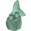 Набор LEGO Tail, Mermaid Curved with Green and Gold Scales Print, Sand Green