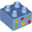 Набор LEGO DUPLO BRICK 2X2 NO. 2, Medium Blue