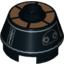 Набор LEGO Brick Round 2 x 2 Truncated Cone with SW R5-J2 Print, Черный