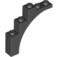Набор LEGO Brick Arch 1 x 5 x 4 - Irregular Bow, Reinforced Underside, Черный