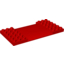 Набор LEGO Plate 6 x 12 with Centre Ramp, Красный