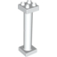 Набор LEGO Duplo Support Column 2 x 2 x 6 Round with Open Latticed Back, Белый