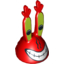 Набор LEGO Minifig Head Modified Mr. Krabs with Large Grin, Красный